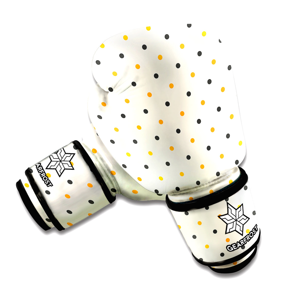 Halloween Polka Dot Pattern Print Boxing Gloves