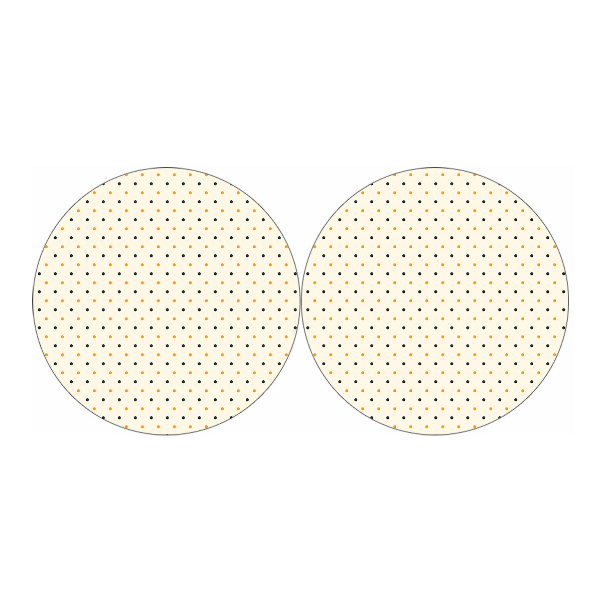 Halloween Polka Dot Pattern Print Car Coasters