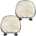 Halloween Polka Dot Pattern Print Car Headrest Covers