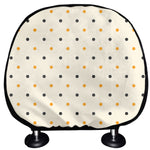 Halloween Polka Dot Pattern Print Car Headrest Covers