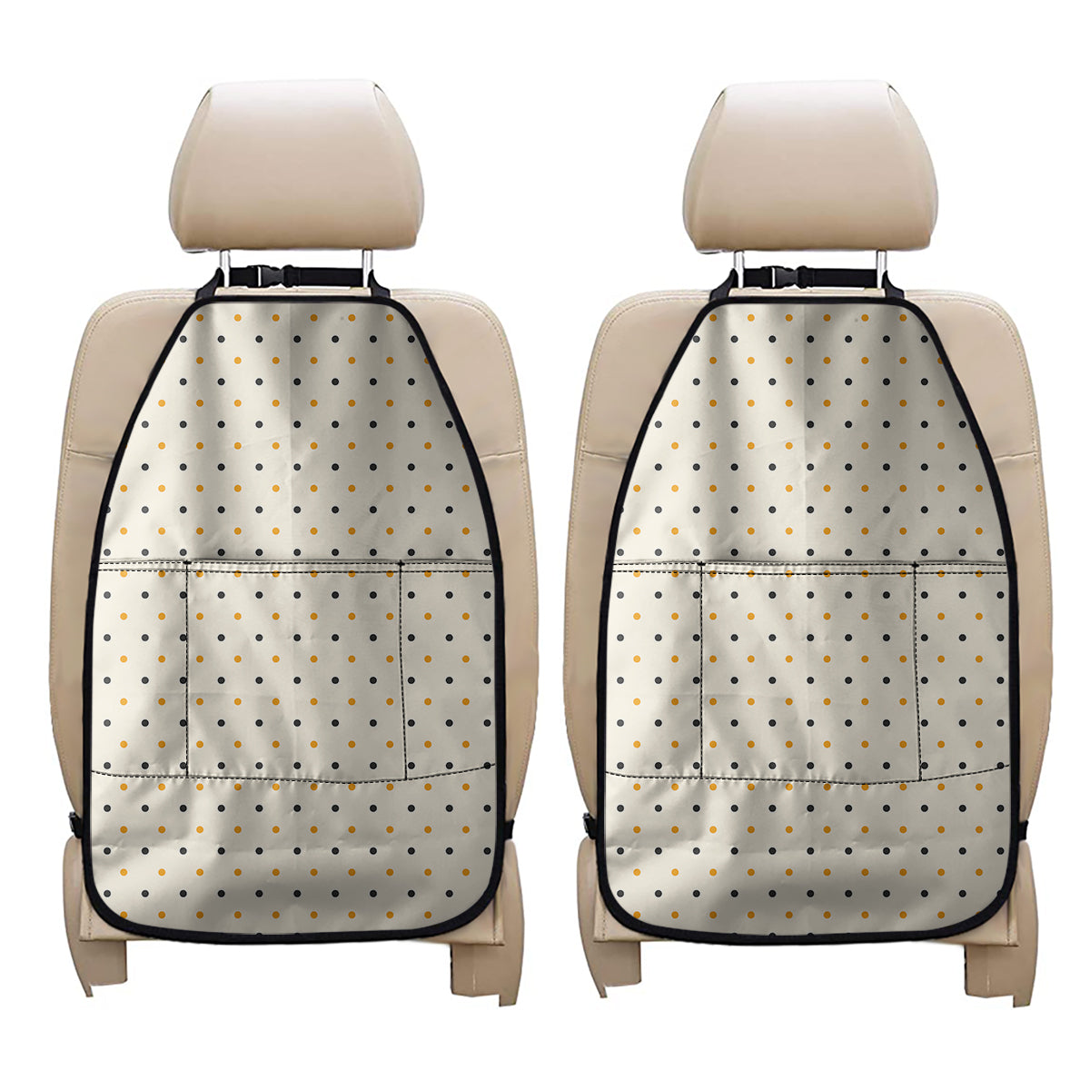 Halloween Polka Dot Pattern Print Car Seat Organizers