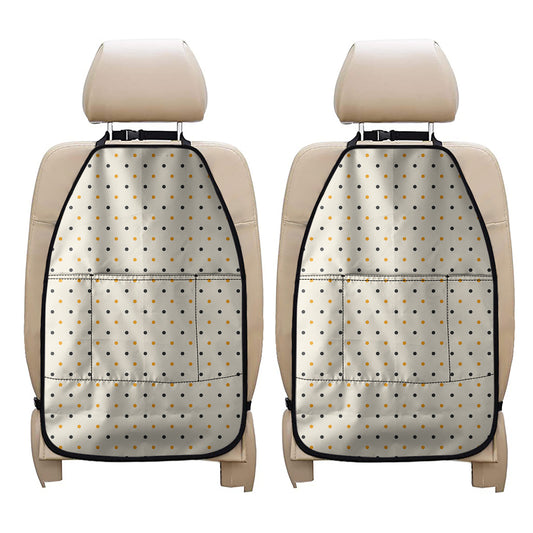 Halloween Polka Dot Pattern Print Car Seat Organizers