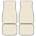 Halloween Polka Dot Pattern Print Front and Back Car Floor Mats
