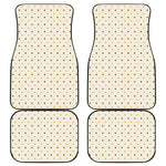 Halloween Polka Dot Pattern Print Front and Back Car Floor Mats