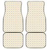 Halloween Polka Dot Pattern Print Front and Back Car Floor Mats