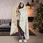 Halloween Polka Dot Pattern Print Hooded Blanket