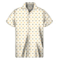 Halloween Polka Dot Pattern Print Men's Short Sleeve Shirt