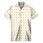 Halloween Polka Dot Pattern Print Men's Short Sleeve Shirt