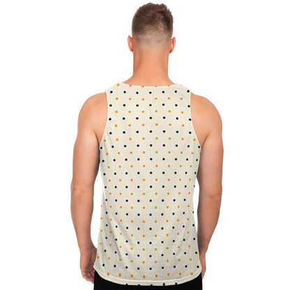 Halloween Polka Dot Pattern Print Men's Tank Top