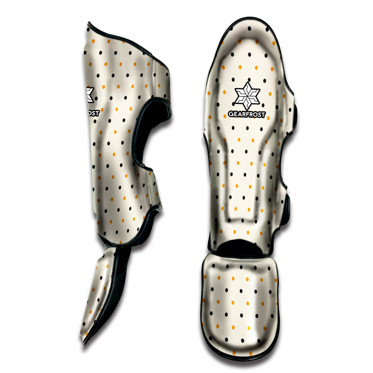 Halloween Polka Dot Pattern Print Muay Thai Shin Guard