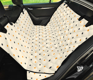 Halloween Polka Dot Pattern Print Pet Car Back Seat Cover