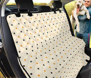 Halloween Polka Dot Pattern Print Pet Car Back Seat Cover