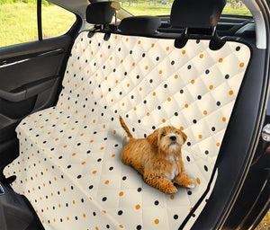 Halloween Polka Dot Pattern Print Pet Car Back Seat Cover