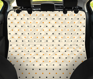 Halloween Polka Dot Pattern Print Pet Car Back Seat Cover