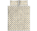 Halloween Polka Dot Pattern Print Quilt Bed Set