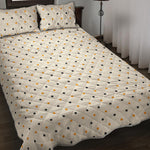 Halloween Polka Dot Pattern Print Quilt Bed Set
