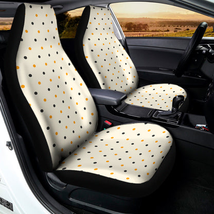Halloween Polka Dot Pattern Print Universal Fit Car Seat Covers