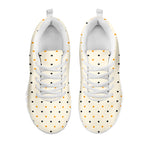 Halloween Polka Dot Pattern Print White Sneakers
