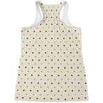 Halloween Polka Dot Pattern Print Women's Racerback Tank Top