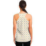 Halloween Polka Dot Pattern Print Women's Racerback Tank Top