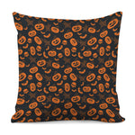 Halloween Pumpkin And Bat Pattern Print Pillow Cover