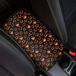 Halloween Pumpkin Faces Pattern Print Car Center Console Cover