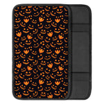 Halloween Pumpkin Faces Pattern Print Car Center Console Cover