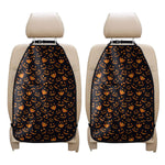Halloween Pumpkin Faces Pattern Print Car Seat Organizers