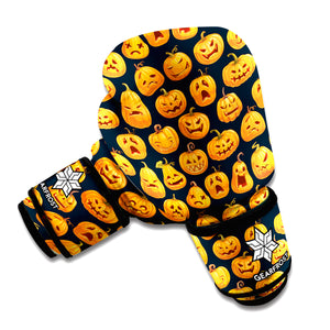 Halloween Pumpkin Jack-O'-Lantern Print Boxing Gloves