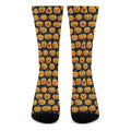 Halloween Pumpkin Jack-O'-Lantern Print Crew Socks