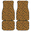 Halloween Pumpkin Jack-O'-Lantern Print Front and Back Car Floor Mats