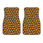 Halloween Pumpkin Jack-O'-Lantern Print Front Car Floor Mats