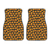 Halloween Pumpkin Jack-O'-Lantern Print Front Car Floor Mats