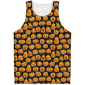 Halloween Pumpkin Jack-O'-Lantern Print Men's Tank Top