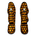 Halloween Pumpkin Jack-O'-Lantern Print Muay Thai Shin Guards