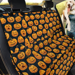 Halloween Pumpkin Jack-O'-Lantern Print Pet Car Back Seat Cover