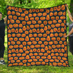 Halloween Pumpkin Jack-O'-Lantern Print Quilt