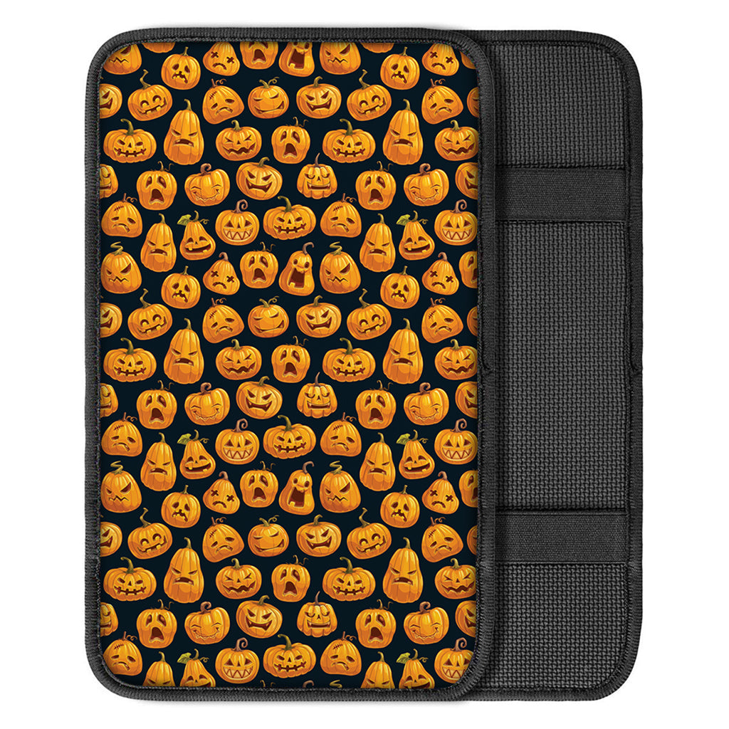 Halloween Pumpkin Jack-O'-Lantern Print Car Center Console Cover