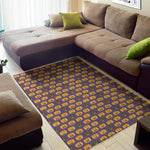 Halloween Pumpkin Pattern Print Area Rug