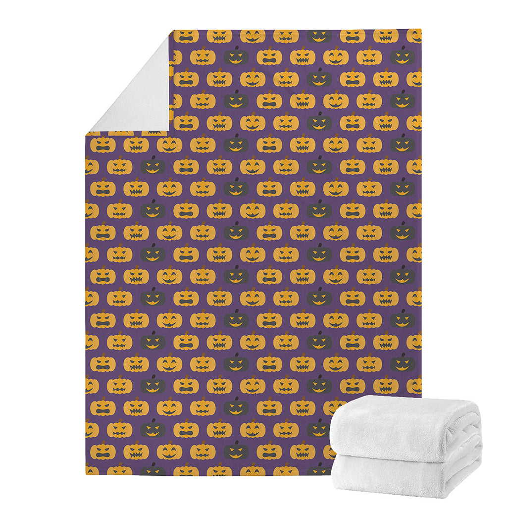 Halloween Pumpkin Pattern Print Blanket