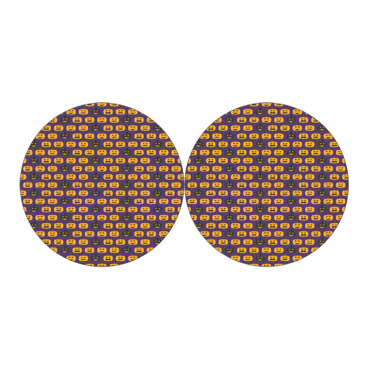 Halloween Pumpkin Pattern Print Car Coasters