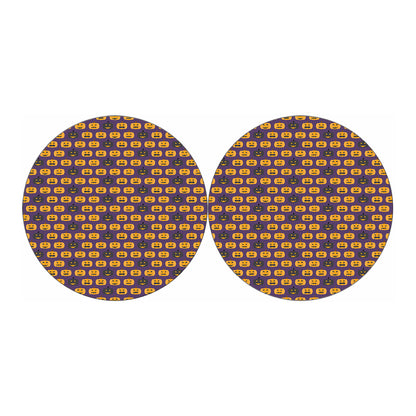 Halloween Pumpkin Pattern Print Car Coasters