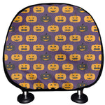 Halloween Pumpkin Pattern Print Car Headrest Covers
