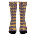 Halloween Pumpkin Pattern Print Crew Socks