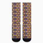 Halloween Pumpkin Pattern Print Crew Socks