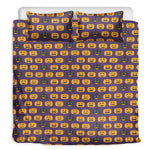 Halloween Pumpkin Pattern Print Duvet Cover Bedding Set