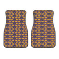 Halloween Pumpkin Pattern Print Front Car Floor Mats