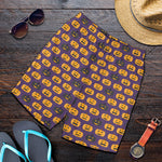 Halloween Pumpkin Pattern Print Men's Shorts