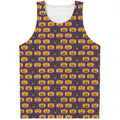 Halloween Pumpkin Pattern Print Men's Tank Top