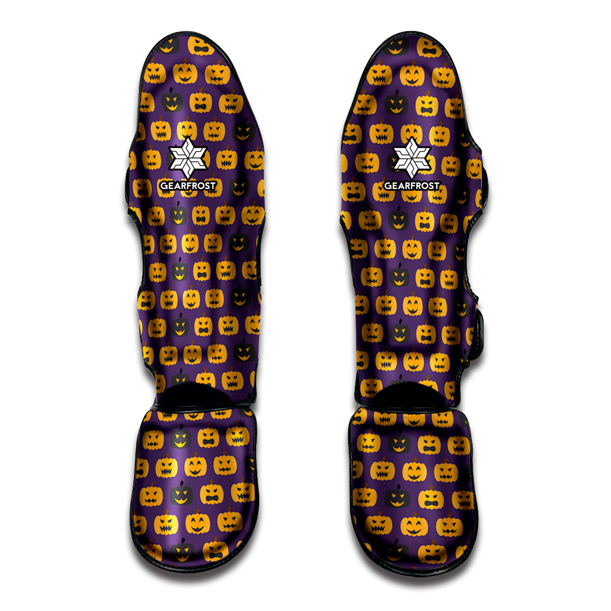 Halloween Pumpkin Pattern Print Muay Thai Shin Guard